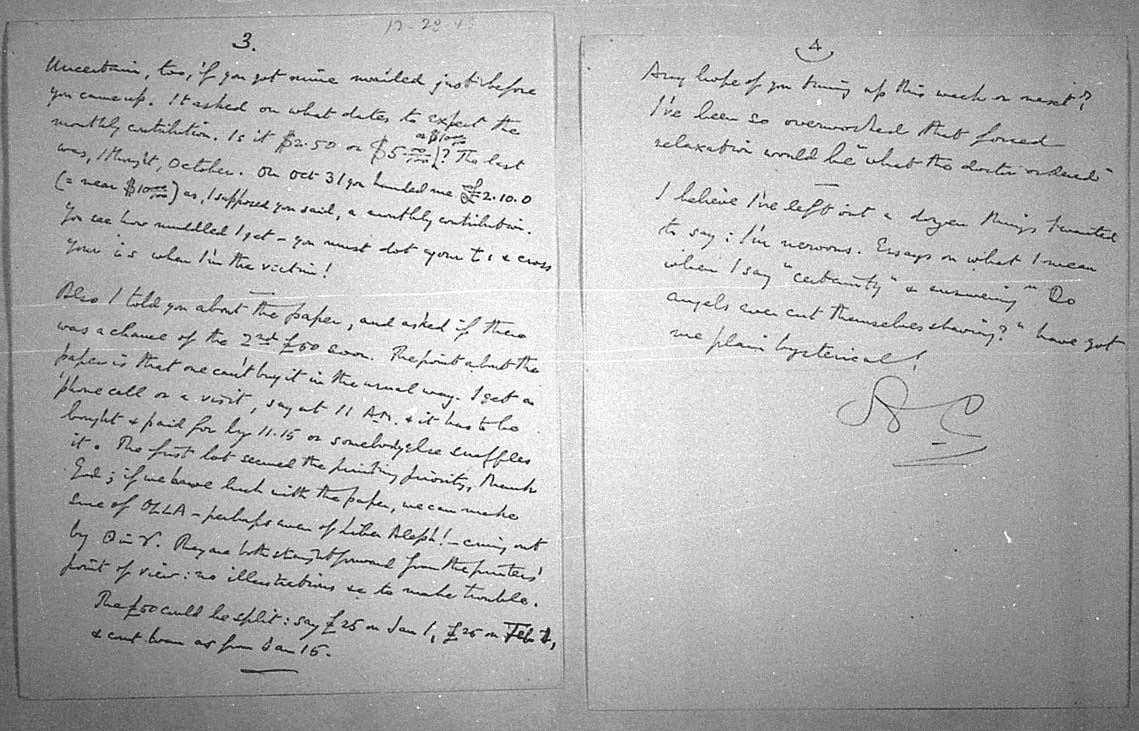 (12/28/1943) Aleister Crowley to Grady McMurtry #3