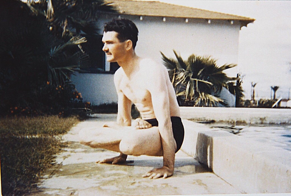 (1940s) Grady McMurtry in Yogic Pose
