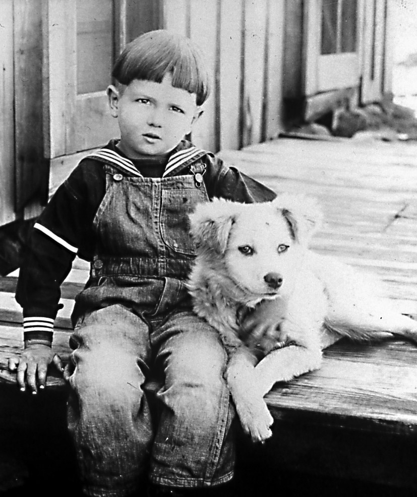 (1920's) Young Grady in Big Cabin, Oklahoma