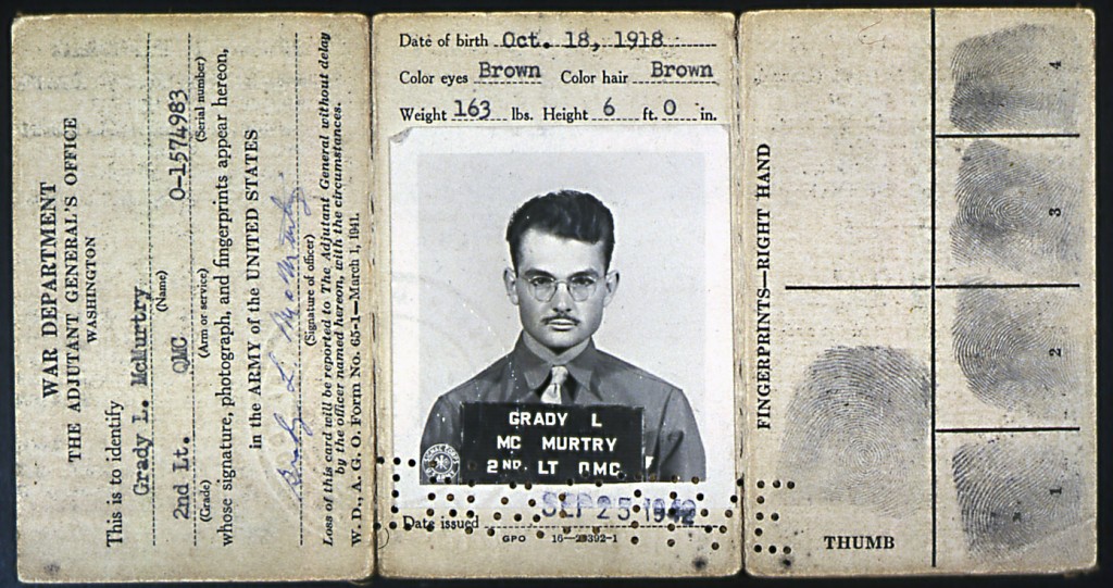 (09/25/1942) War Department Identification card